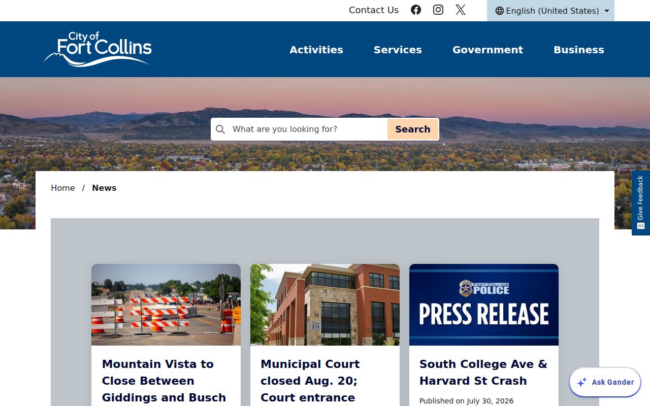 Larimer County traffic court case system change notice